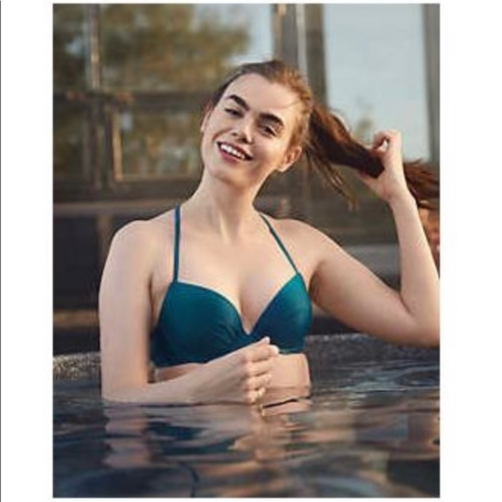 ISO- AERIE PUSH UP BIKINI TOP, EMERALD 32A